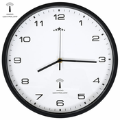 Den Radijsko vodena stenska ura Quartz gibanje 31 cm bela in