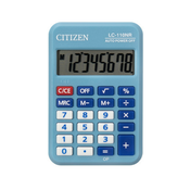 Kalkulator LC-110N, kolor, 8 cifara Citizen plava ( 05DGC110XE )