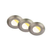 Briloner 7589032-SET 3xLED prigušiva kupatilsko ugradno svetlo KLIRA LED/4,9W/230V IP44 hrom