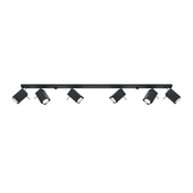 Sollux SL.0460 - Spot lampa MERIDA 6xGU10/40W/230V crna
