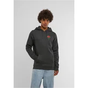 Mens Rose Hoody Sweatshirt - Grey