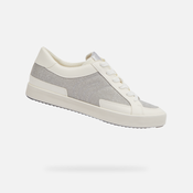 Silver womens sneakers Geox Blomiee - Womens