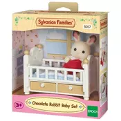 Čokoladni zajček dojenček in posteljica Sylvanian Families