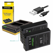 PATONA polnilec Photo Dual Quick Olympus BLS5 + 2x baterija 1100mAh USB