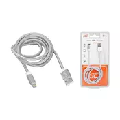LTC USB kabel za Apple, 480 MBit/s,lightning, 1m, srebrne barve, (20811655)