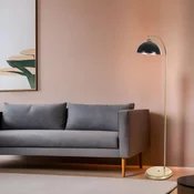 Aberto Design Podna lampa Azra Retro 3 , 154 cm, E27, Zlatne boje