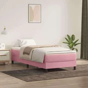 vidaXL vidaXL Box Spring postelja brez vzmetnico Pink 100x220 cm Žamet, (21791871)
