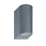 LYNCO Fasadna lampa krug 2xGU10 siva