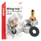 shumee Matica kompresorja z metuljčkom M16 x 1,5 za 8 mm amio-04499