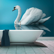 Foto tapeta - swan - reflection 200x154