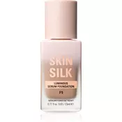 Makeup Revolution Skin Silk Serum Foundation lahki tekoči puder s posvetlitvenim učinkom odtenek F5 23 ml