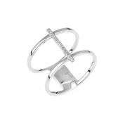 DIAMANT LETERNEL Prstan Ring aus 375 Weißgold mit Diamant srebrna