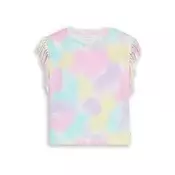 TOM TAILOR Top svetlo modra/rumena/lila/roza