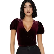 ženska majica - Crimson Web Wrap - KILLSTAR - KSRA013841