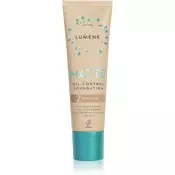 Lumene Matte Oil-Control Foundation fluidni tekoči puder za mastno in mešano kožo odtenek 2 Soft Honey
