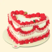 Mini poklon - retro srce torta -