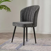 Hanah Home Set stolica Rubi, 52x85x42 cm, 4 komada, Antracit