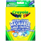 Crayola Dodatnih 8 kos. pralne voščenke