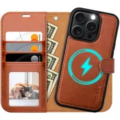 Infostyle OCASE snemljiv ovitek/denarnica za iPhone 16 Pro – rjava
