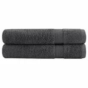 vidaXL vidaXL Premium brisače za savno SOLUND 2 kos antracit 80x200 cm 600gsm, (21410078)