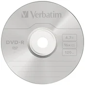 Verbatim VERBATIM DVD R MAT SILVER ZA RAČUNALNIK, DOLGOTRAJNO SNEMANJE 4,7 GB 50