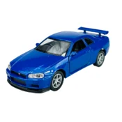 shumee WELLY NISSAN SKYLINE GT-R R34 MODRA 1:34 43798