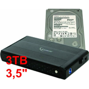 HITACHI HDD 3.5 + USB 3.0 SATA eksterno kuciste 3TB HUA723030ALA641