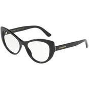 DOLCE & GABBANA Okvir za naocare 0DG3285 501 54, Ženski, Crni