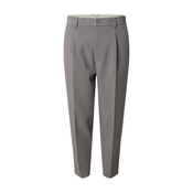 DAN FOX APPAREL Hlače na rob Toni siva