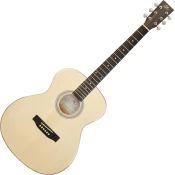 SX SO204G Transparent Black-Natural Akustična kitara