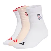 ADIDAS PERFORMANCE Športne nogavice rosé/živo rdeča/črna/bela