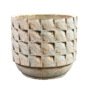 Okrasni lonec Jim bela zemeljska barva š21 x v19 cm - do 25 cm - Glineni lonci - Notranji okrasni lonci - do 30 cm