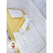 Bubamara 037 Set za krevetac sa ravnom ogradom Glitter, Sa lastišem