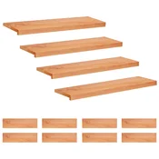vidaXL Stopnice 12 kos 100 x 30 x 2 cm Lak Trda bukovina