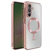 AVIZAR Ovitek za Galaxy A56, združljiv z MagSafe, s kromiranim robom, Roza, (5000190471)