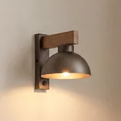 TK Lighting Stenska svetilka Oslo, rjava, kovinska, višina 20 cm, E27 - Dnevna soba/jedilnica - Sodobni - Kovina