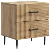 vidaXL vidaXL Nočna omarica Artisan hrast 43 x 34,5 x 47,5 cm Inženirski les, (5000209482)