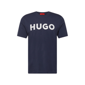 HUGO za moške. 50467556 Majica Dulivio navy (XS), Priložnostno, Bombaž, Kratek rokav, Trajnostni, Mornarica