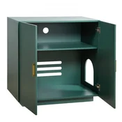 VEVOR Ograja za mačji stranišče 80x50x79 cm zelena