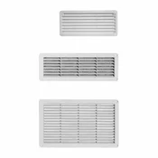 ZRAČNIK BREZ REGULACIJE VAFRA PVC FASADNI 270X120 KVADRATNI NA VIJAKE