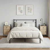 vidaXL Nočna omarica 2 kos Sonoma hrast 35 x 36,5 x 61 cm