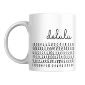 Šolja Delulu, 330 ml, Bela