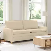 vidaXL Kavč Krem 196 x 81 x 87,5 cm Blago