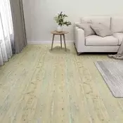 Podne daske 5,11 m2 55 pcs PVC Bjela i svjetlosmeda