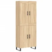 Vidaxl Visoka komoda sonoma hrast 69,5x34x180 cm inženirski les