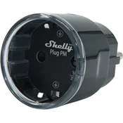 Shelly SHELLY PLUG PM GEN3 13A ZA PAMETNO DOMAČO PAMETNO VTIČNICO Z MAT ČRNO BARVO