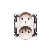 LEGRAND VALENA LIFE Dvojna vtičnica 2P+Z z roleto krem 753290