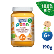 Salvest PONN BIO Piletina s pireom od povrća (190 g)