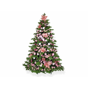 LAALU.cz Okrašeno umetno božično drevo s 103 okraski PRINCE ANNA 150 cm s stojalom in božičnimi okraski