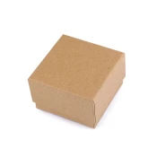 Škatlica za nakit 7x7 cm - rjava naravna